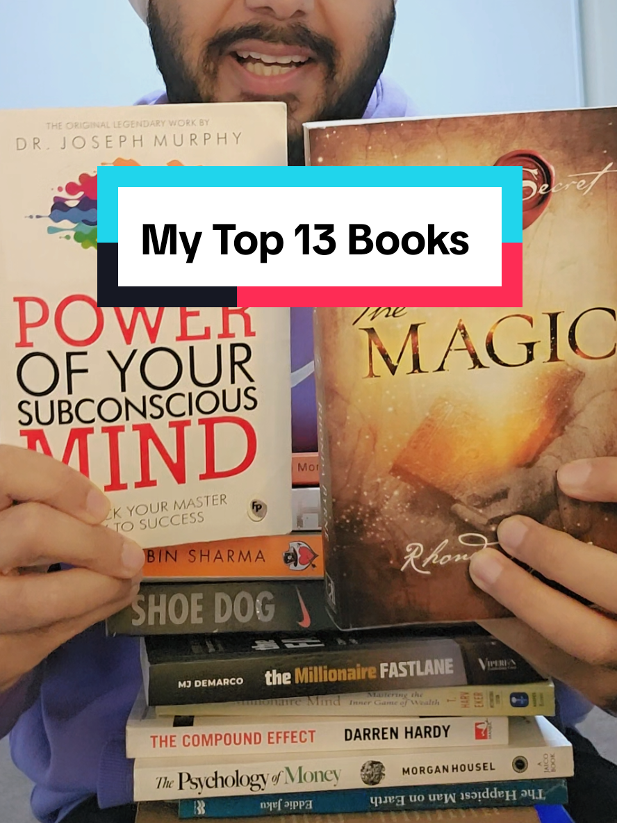 Here is the list of my top 13 books which I recommend everyone to read once in their life. #BookTok #books #australia #knowledge #finance #investing 