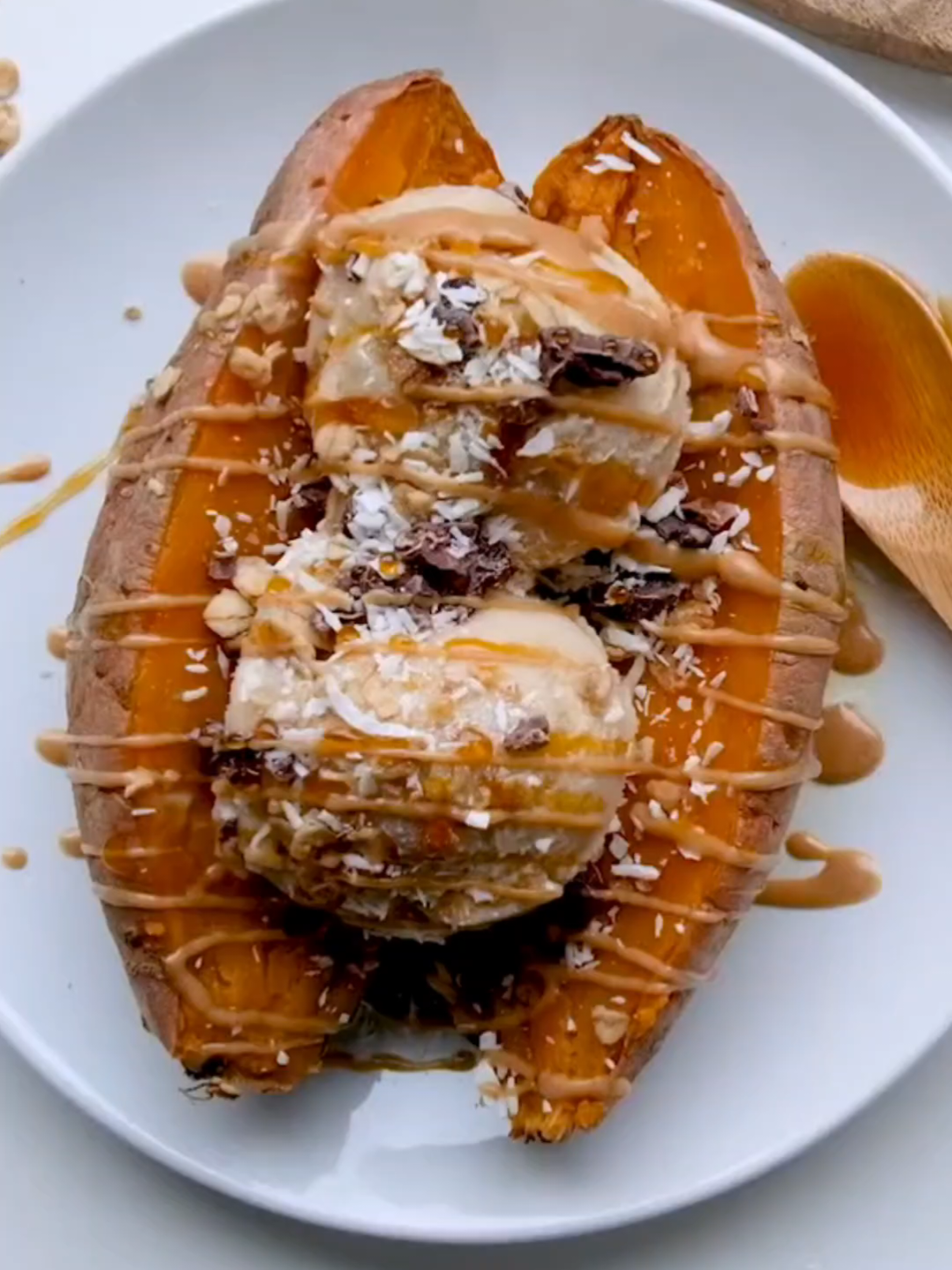 Something Sweet..😋 #sweetpotato #icecream #desserts 
