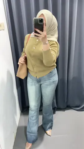 Bb 70kg/Tb 160cm #cutbrayhighwaist #cardiganrajut #cepolanhijab #inspirasioutfit #ootdfashion 