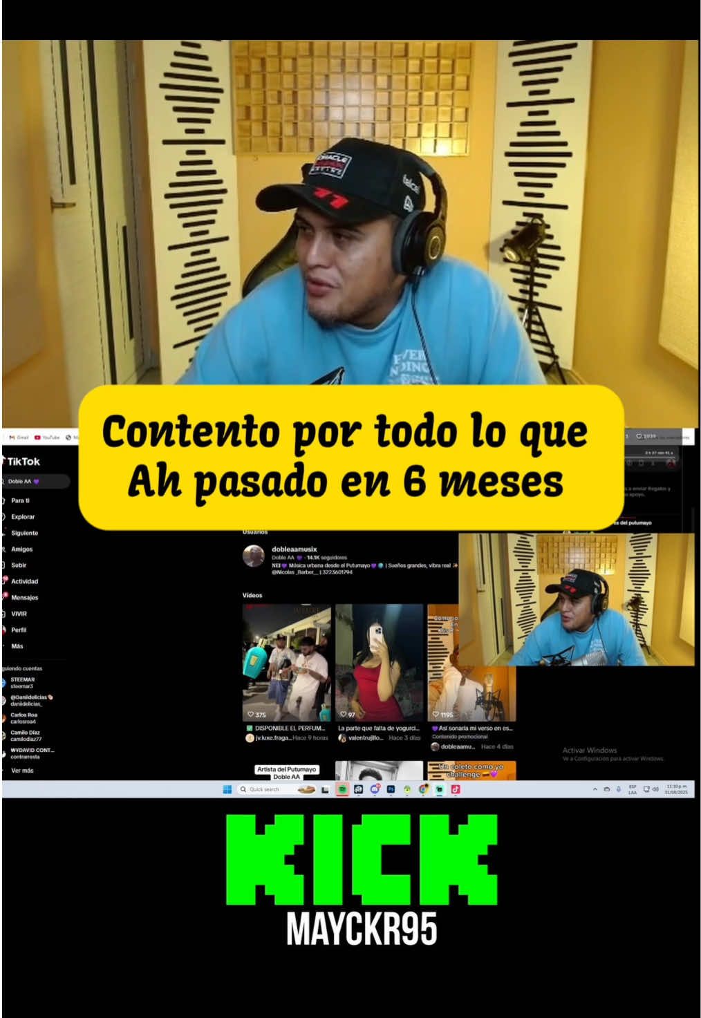 Gracias Dios!!! Directos por Kick !#mayckr #putumayo #stremer #kick #