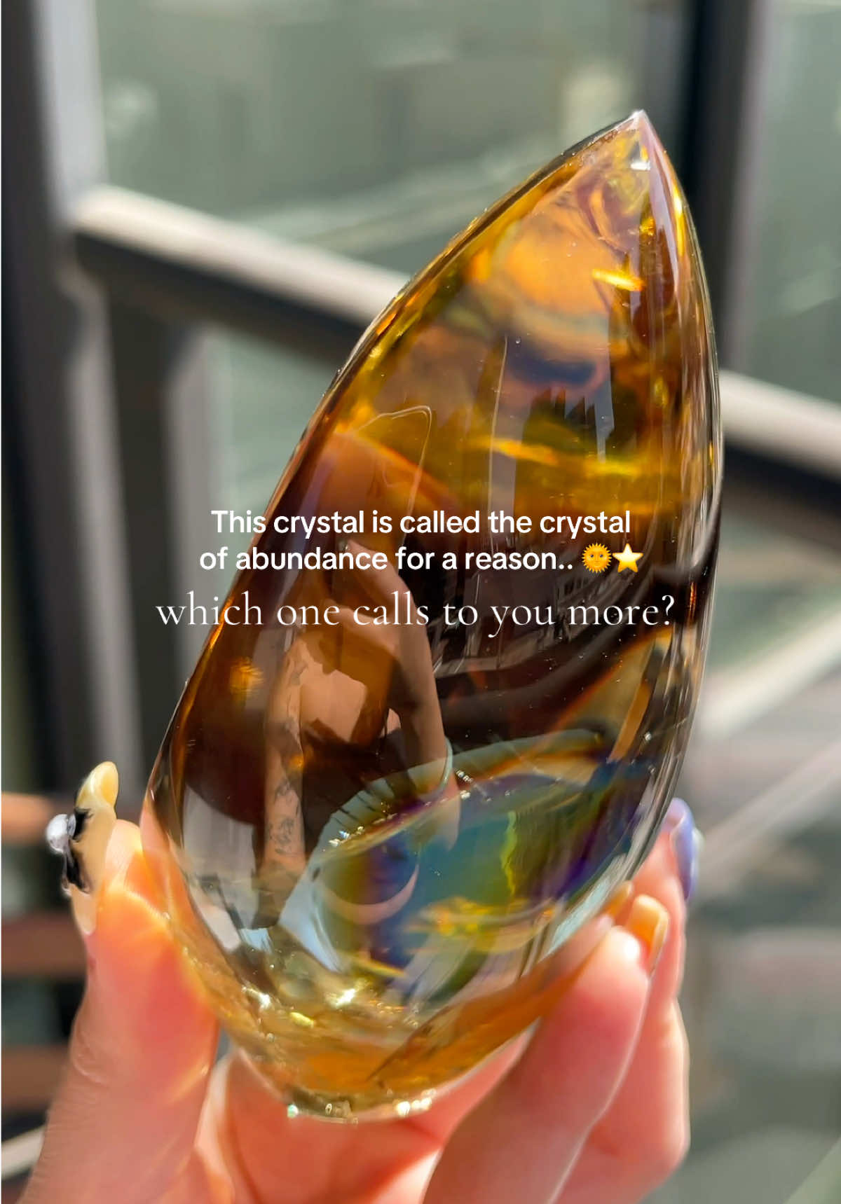 Natural citrine is the manifestation queen!! 🥹 Forever a staple in the shop ⭐️💛 #naturalcitrine #citrinecrystal #manifestationtips #crystalsoftiktok 