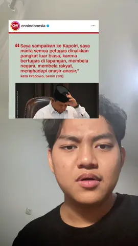 SPEECHLESS. Dari sekian banyak kasus kekerasan aparat kepolisian ke masyarakat, KENAPA SOLUSINYA NAIK PANGKAT?  #dpr #dprri #prabowo #resetindonesia 