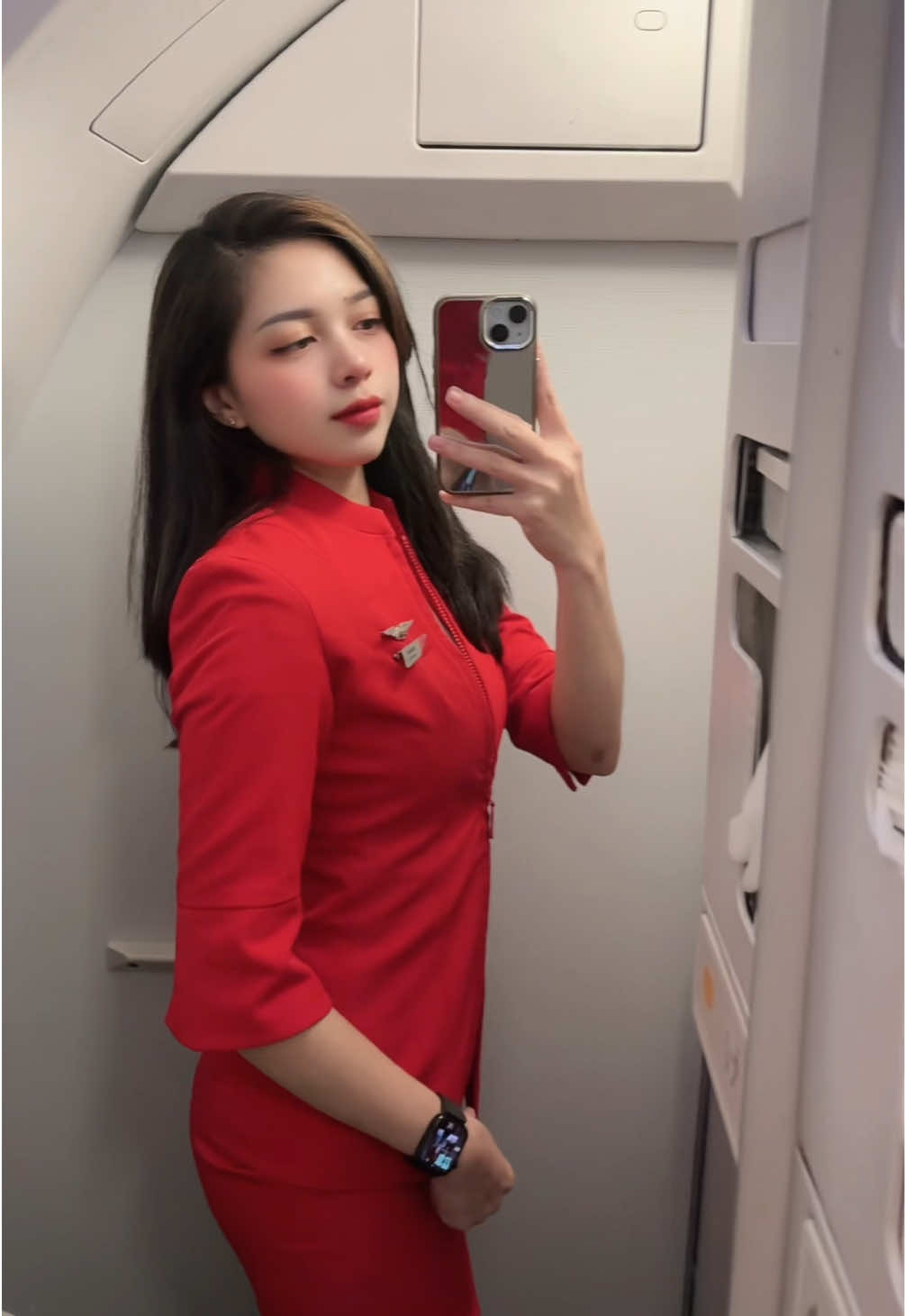 👸Sherina #airasia #airasiacabincrew #airasiamalaysia 