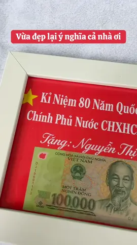 Khung ảnh để tiền 80 năm quốc Khánh 2/9#khunganh100kiniem80namquockhanh #khunganhkiniem #xuhuongtiktok #pyp 