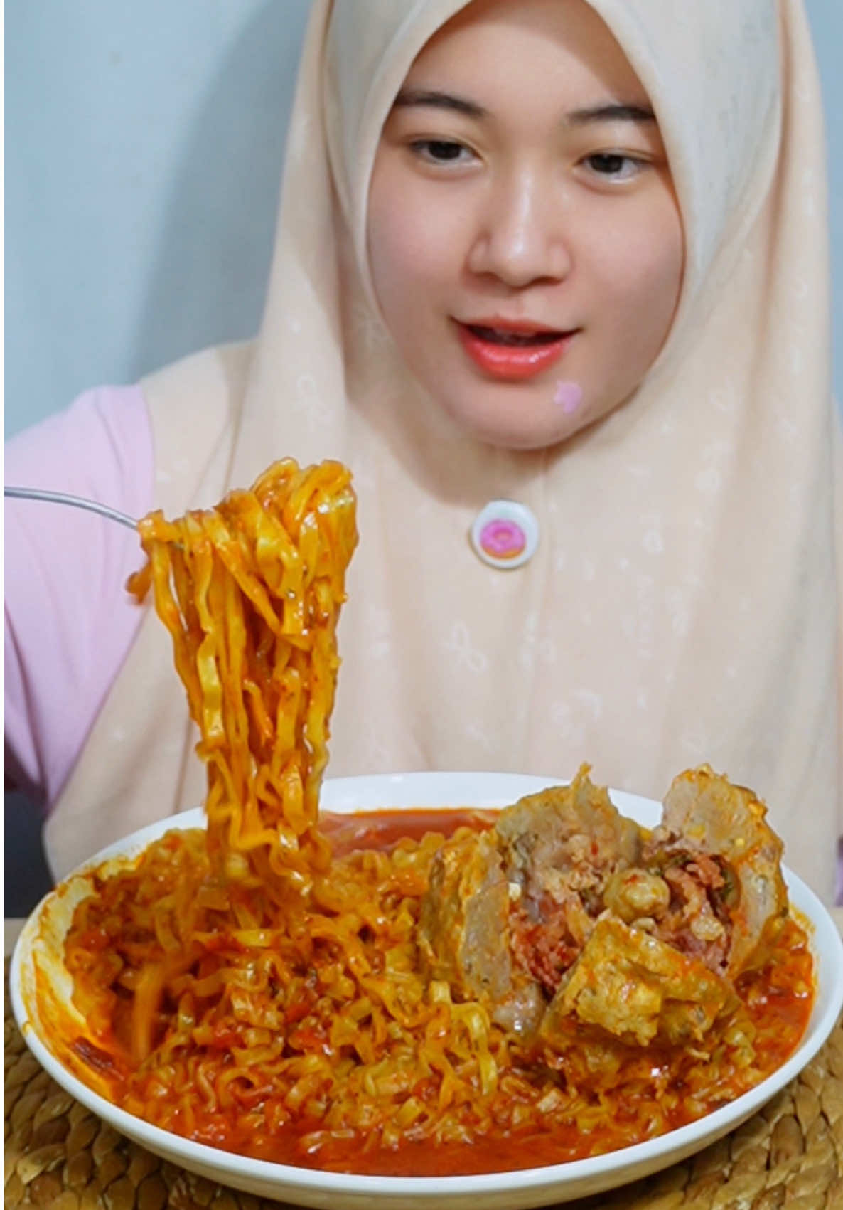 kadang, hari hari isinya klarifikasi #inicia #iniciamukbang #mukbang #asmr #spicynoodles 