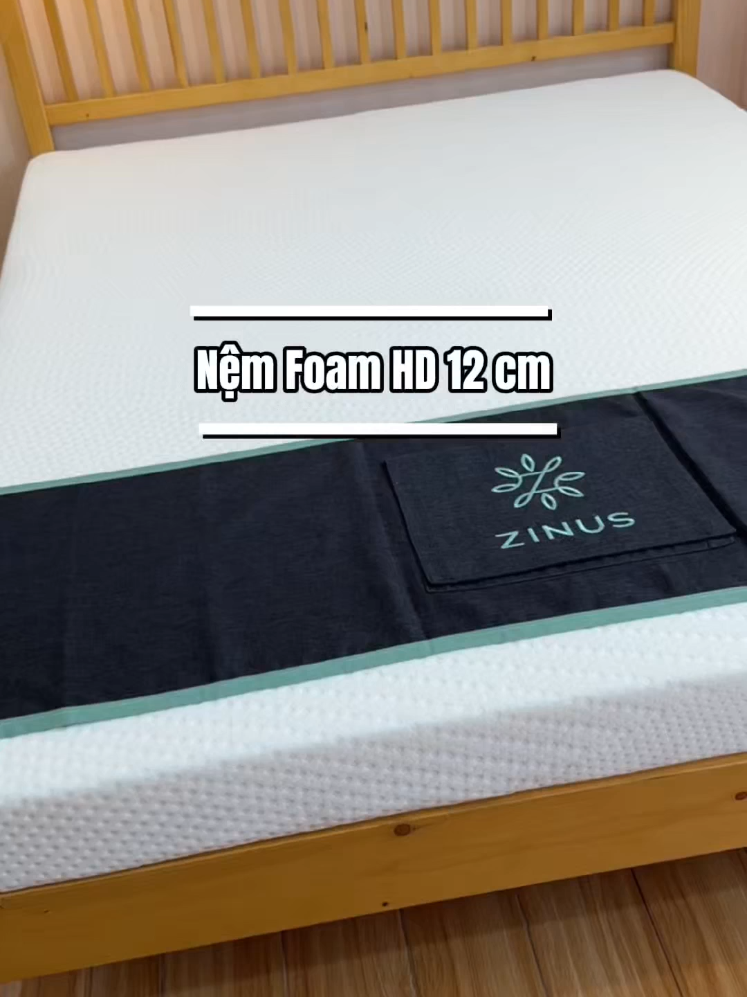 Nệm Foam HD 12 cm: giá vừa phải mà nâng đỡ cột sống xuất sắc? #zinusvietnam #nemfoamhd #nemzinus #ngungon