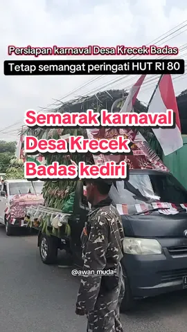 Peringatan HUT RI 80 kali ini  banyak di lakukan di wilayah desa dan hingga sekarang semarak agustusan terus berlangsung salah satunya di wulayah krecek Badas  nich persiapan mereka sahabat.. #agustusan #karnaval #jejakkediri #lensakediri #karnavalsoundsystem 