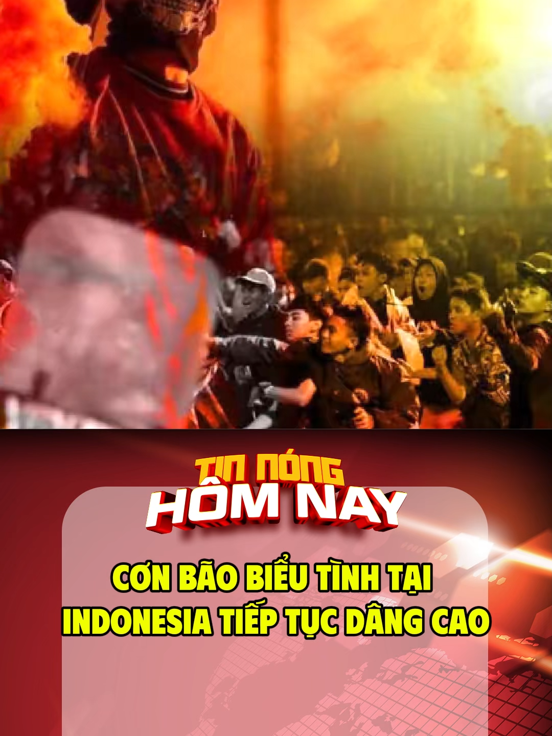 Cơn bão biểu tình tại Indonesia tiếp tục dâng cao #tinnong #chinhtri #quansu #indonesia
