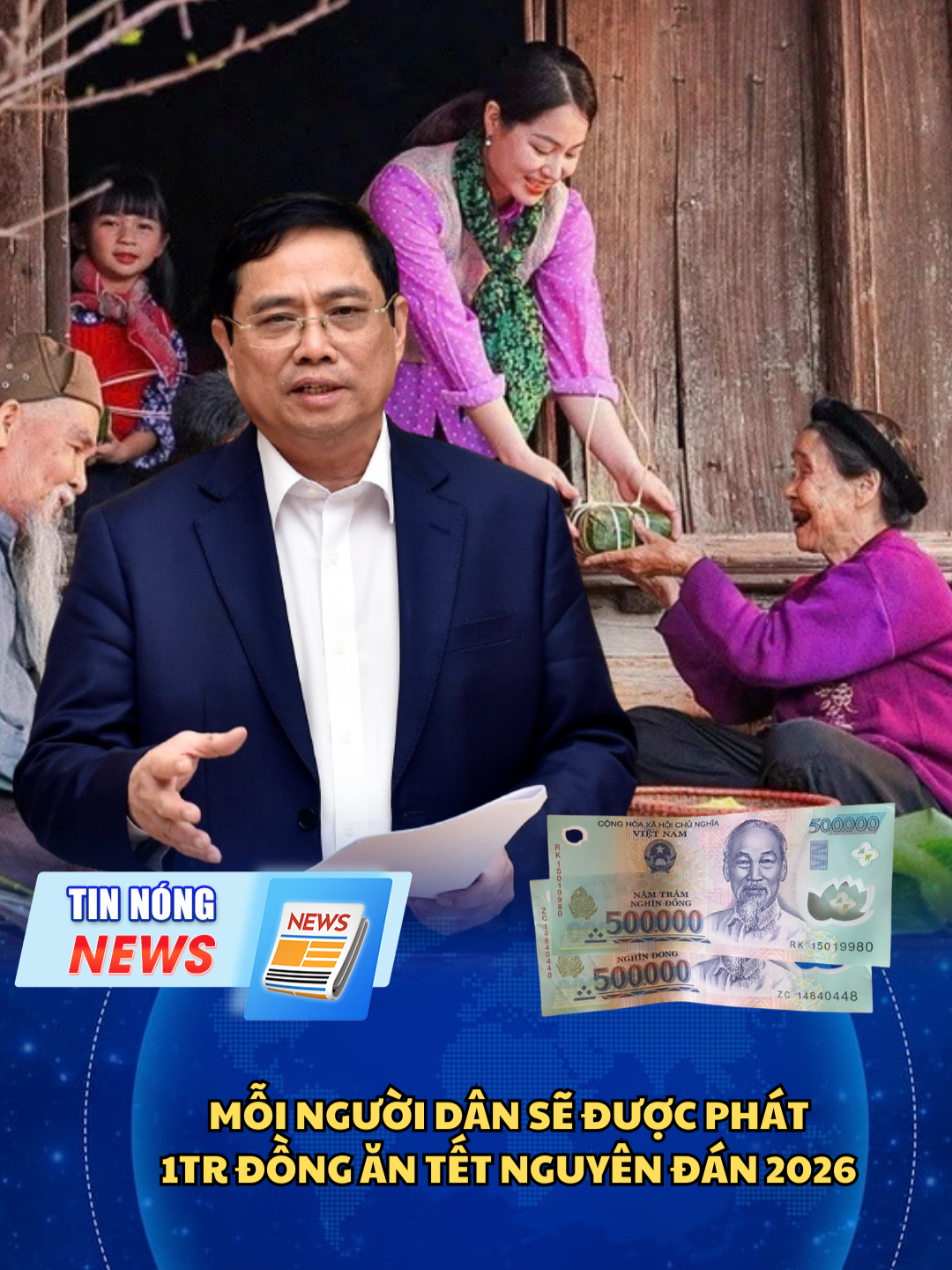 Mỗi người dân sẽ được nhận 1tr để ăn tết nguyên đán 2026 ! #tintuc #tintuc24h #thoisu #nong #chuyendong24h #tinhot #xuhuong #xuhuongtiktok #hot #trentiktok #vietnam #tinnong #tinnongtrongngay #vtv #news #tetnguyendan #tet #phamminhchinh #chinhphu #hotnews