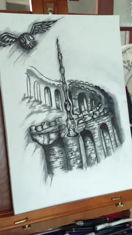 ADoodle4Day. ..Day 84 #fyp #foryoupage❤️❤️ #artistsoftiktok #harrypotter #harrypottertiktok 