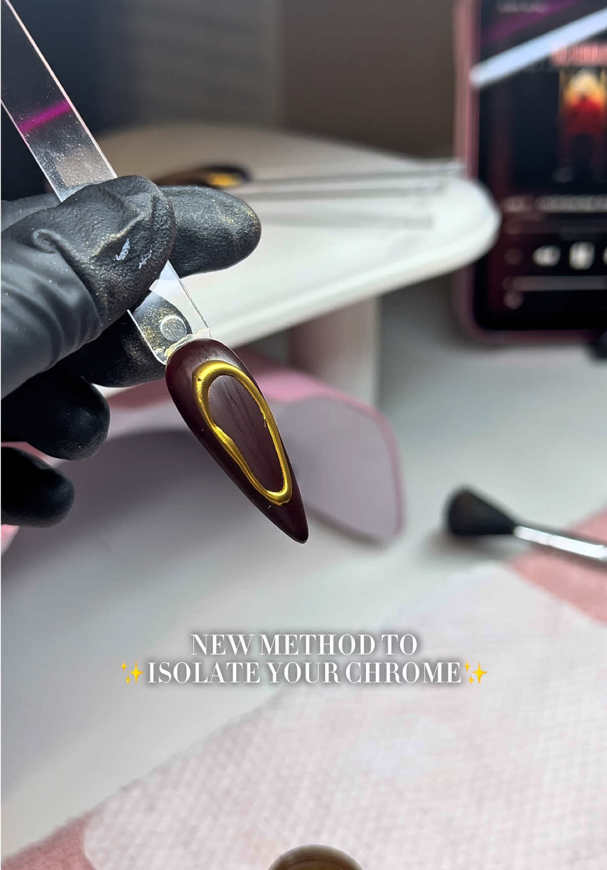 Definitely sticking to this method! 🤩 #chromeisolation #nails #nailtutorial #fyp 
