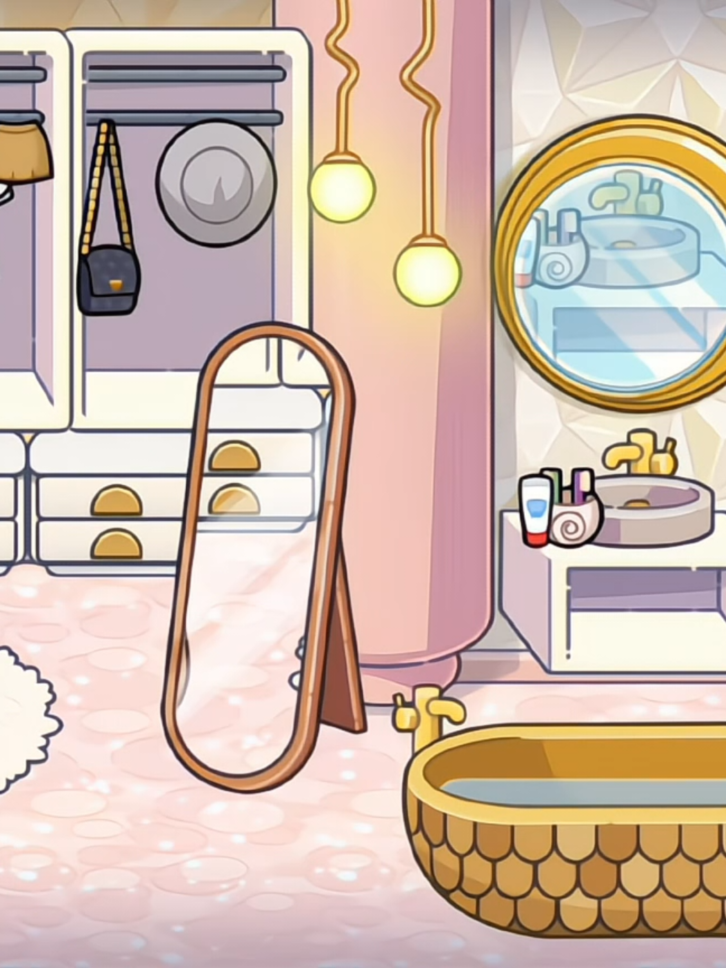 FREE item❗ Bedroom ideas🌸🌸🌸 Bubble glam house @Avatar World Official  #roomdecor #bedroom #RoomTour #Home #house 