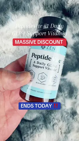 PeptideVite #1 Daily GLP-1 Support Vitamin for Nausea, Fatigue, Disclaimer: Final price may vary depending on each customers available coupons. Promotion may have ended by the time you see this. #tiktokshopcreatorpicks #SuperBrandDayDYFD #tiktokshoplabordaysale #glp1 