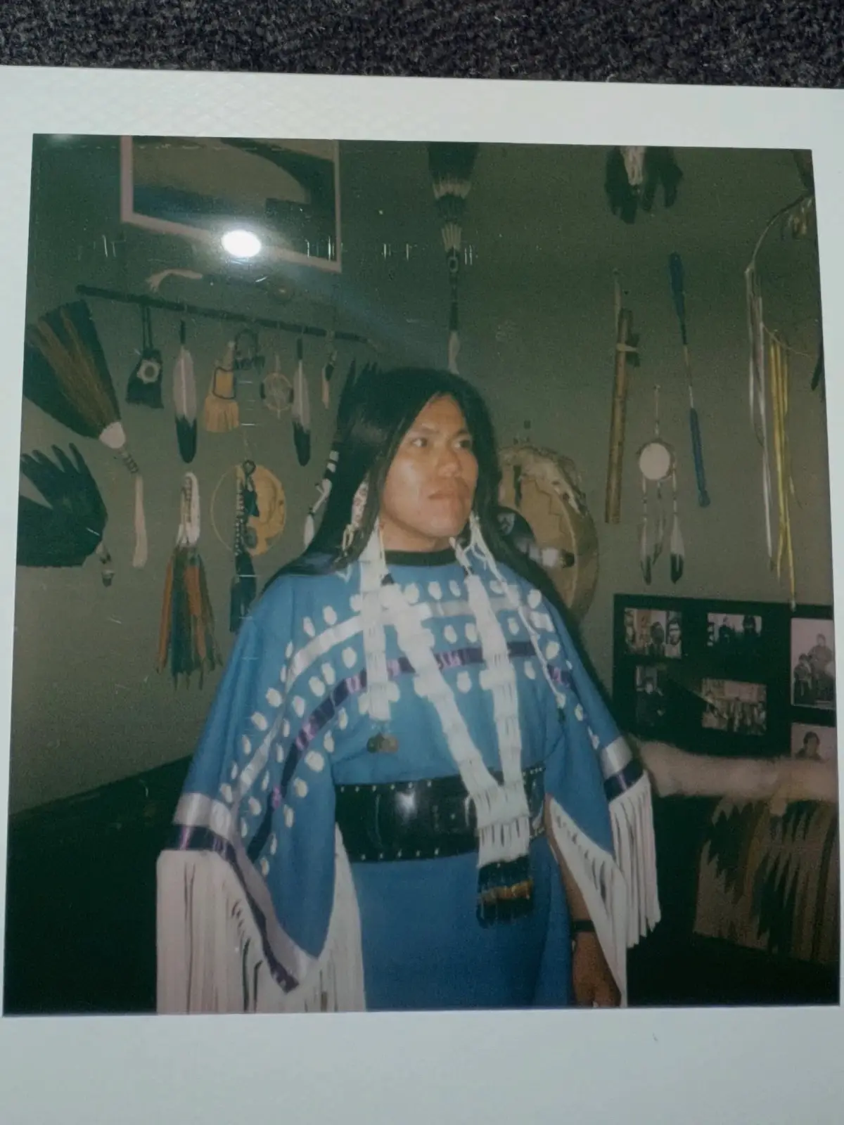 Took some photos on my Polaroid after I finished this one and I’m so happy how each one came out, the last one was just for fun haha but I seriously love these photos, thanks to my sister for capturing these agihdiawa niiwagireshic🪶✨ Photo Credits 📸 : @Destiny  #nativeamerican #indigenous #fyp 