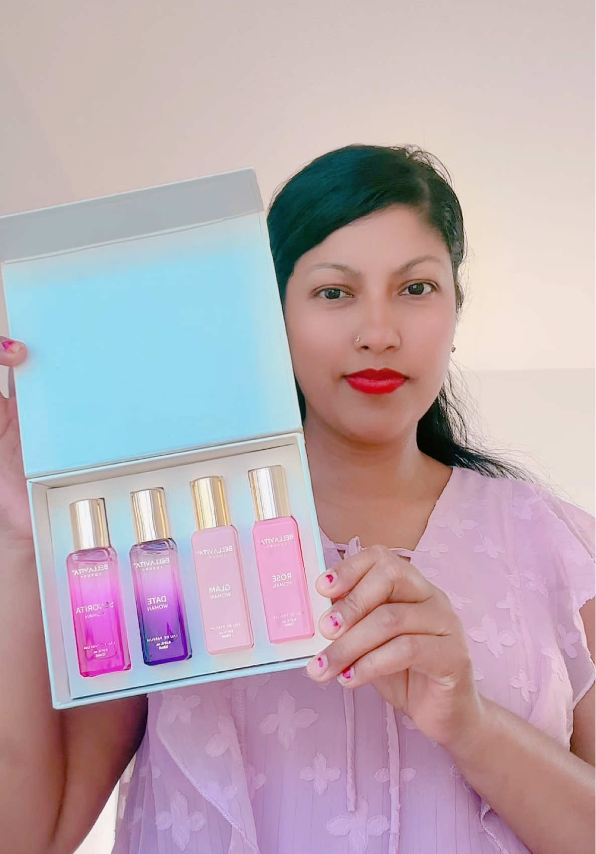 BellaVita Luxury's Perfume Gift Set For Women | 4 Luxury Minis | Long Lasting | Senorita, Rose, Date, Glam | Eau De Parfum | Portable Perfume Kit! All 4smell nice and I was quite surprised they actually last. #BellaVita #perfume #women #Tiktokshop @BellaVitashop