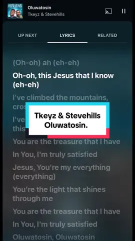 Part 261 | Tkeys & Stevehills - Oluwatosin. @TKEYZ @Stevehillsofficial_                              #foryoupage #lyrics_songs                 #worshipmusic #christianmusic     #nigeriatiktok🇳🇬🇳🇬🇳🇬 #faith #ghanatiktok🇬🇭 #oluwatosin 