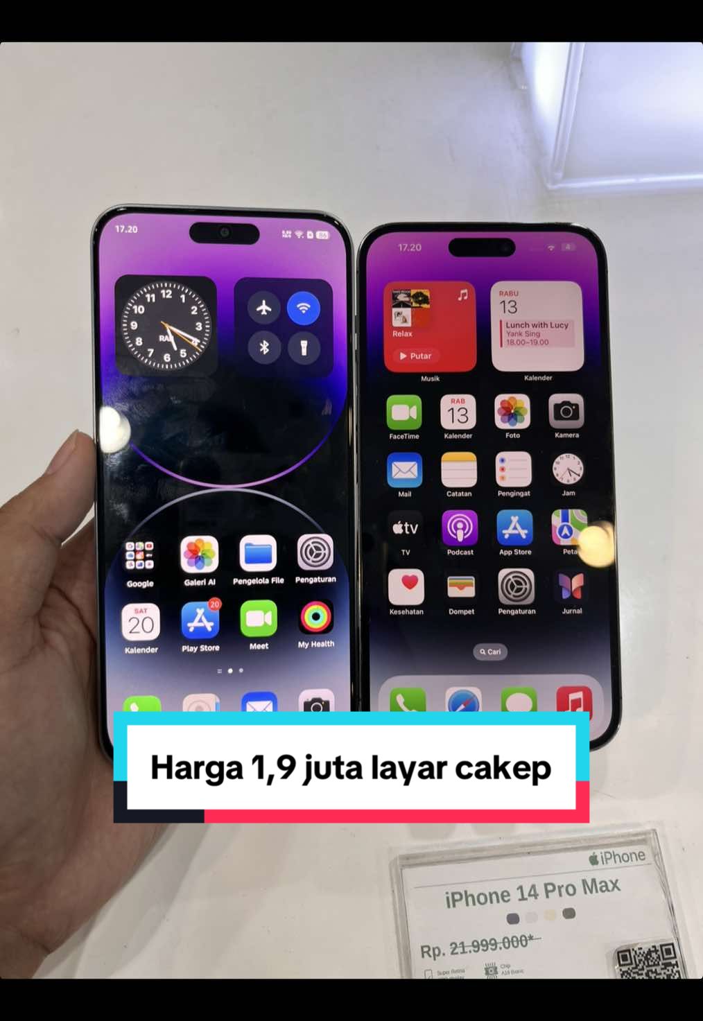 Harga selisih jauh, tapi layar bisa secakep iPhone. Emang gacor Infinix Hot 60 Pro #infinixhot60pro #hot60pro #hot60proplus #infinix #hpmurah 