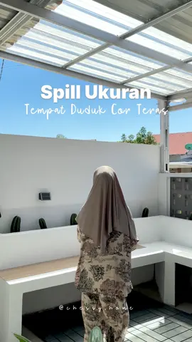 Ukuran tempat duduk cor diteras #ukurantempatdudukcorteras #terasminimalis #tempatdudukcor #rumahsubsidi #makeover 
