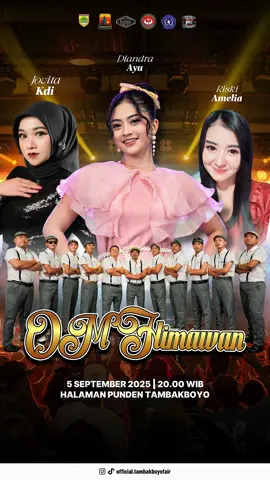 ✨🎉 Culture Festival Tambakboyo Fair 2025 🎉✨ Jangan lewatkan pesta budaya terbesar di Kecamatan Tawangsari, Sukoharjo! 🤩 📅 4 – 6 September 2025 📍 Halaman Punden Desa Tambakboyo, Kec. Tawangsari, Kab. Sukoharjo 💥 FREE untuk umum! 🎭 Spesial Performance Day 2 : 📌 5 September – Dangdut Nostalgia : OM Himawan ft. Diandra Ayu (19.30 WIB) ✨ Selain hiburan, ada juga Official Merchandise Tambakboyo Fair 2025 yang bisa kamu koleksi! 🔥 Kaos Tambakboyo Fair 2025 mulai dari …. 🔥 Stiker hologram mulai dari 3K 🔥 Gantungan kunci keren mulai dari 8K 📲 Info & Order Merchandise: Dani – 087815214373 Ajik – 0882007145951 Yuk ramaikan, bawa keluarga & teman-temanmu, dan jangan lupa pulang bawa merchandise resmi Tambakboyo Fair 2025! 💯💫 @OM HIMAWAN  #TambakboyoFair2025 #CultureFestival #TambakboyoBisa #WayangKulit #Tayub   