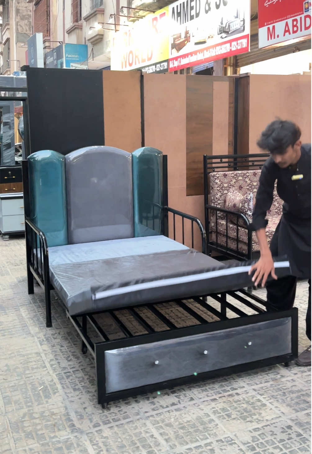 0315-2302227 #sofabed #sofacumbed #ironbed #karachi #fyp 