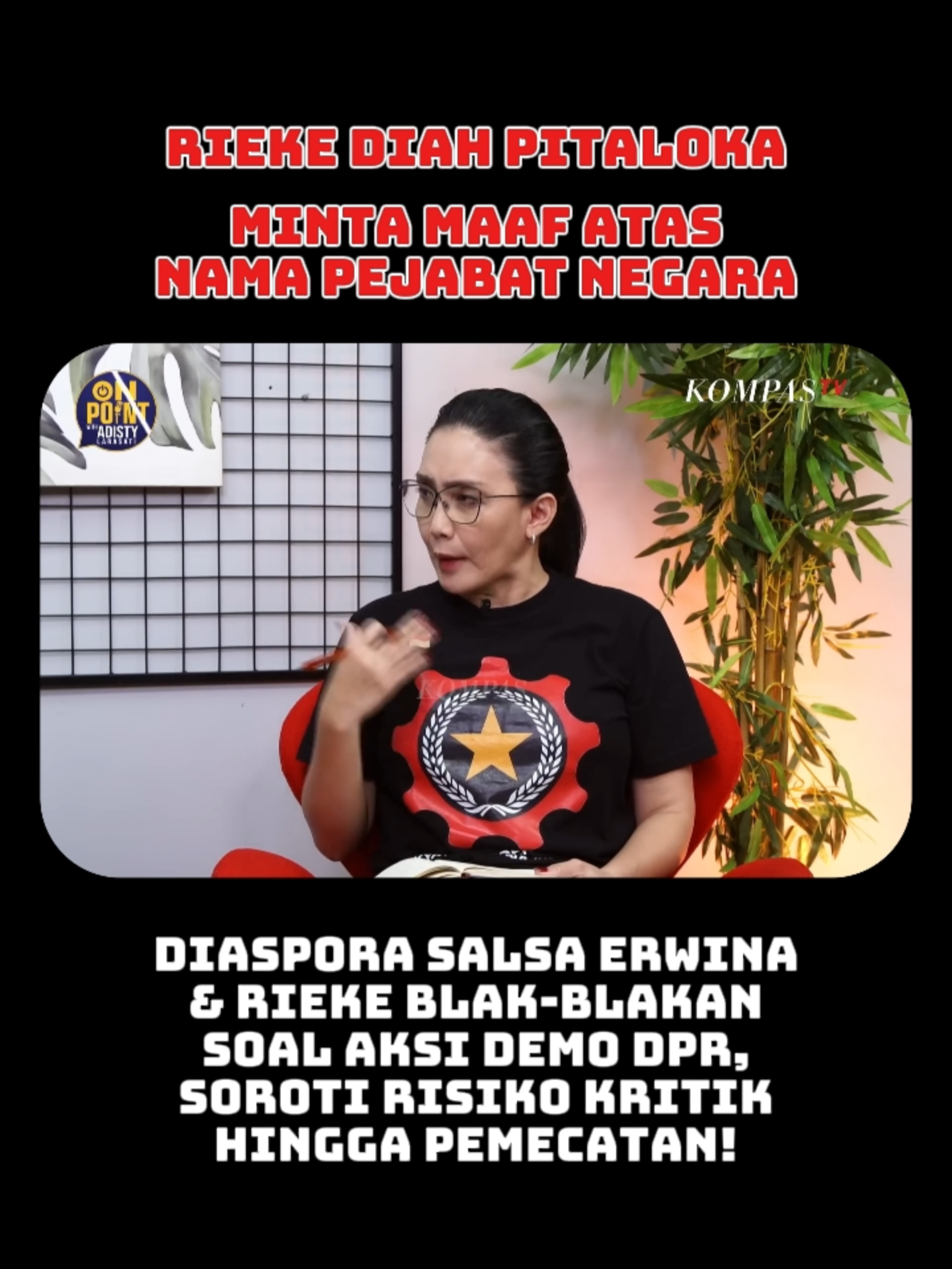 Rieke Diah Pitaloka Minta Maaf Atas Nama Pejabat Negara #dpr #demodpr #demodpr2025 #prabowo #riekediahpitaloka #diaspora #kompastv
