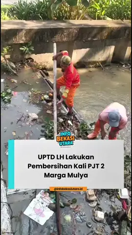 UPTD LH Bekasi Utara lakukan pembersihan kali PJT 2 Marga Mulya, Bekasi Utara. Sampah yang tersangkut, sudah diangkat dari kali, Selasa (2/9/2025). #infobekasiutara  #bekasiutara #kotabekasi  #bekasi #infoterkini 