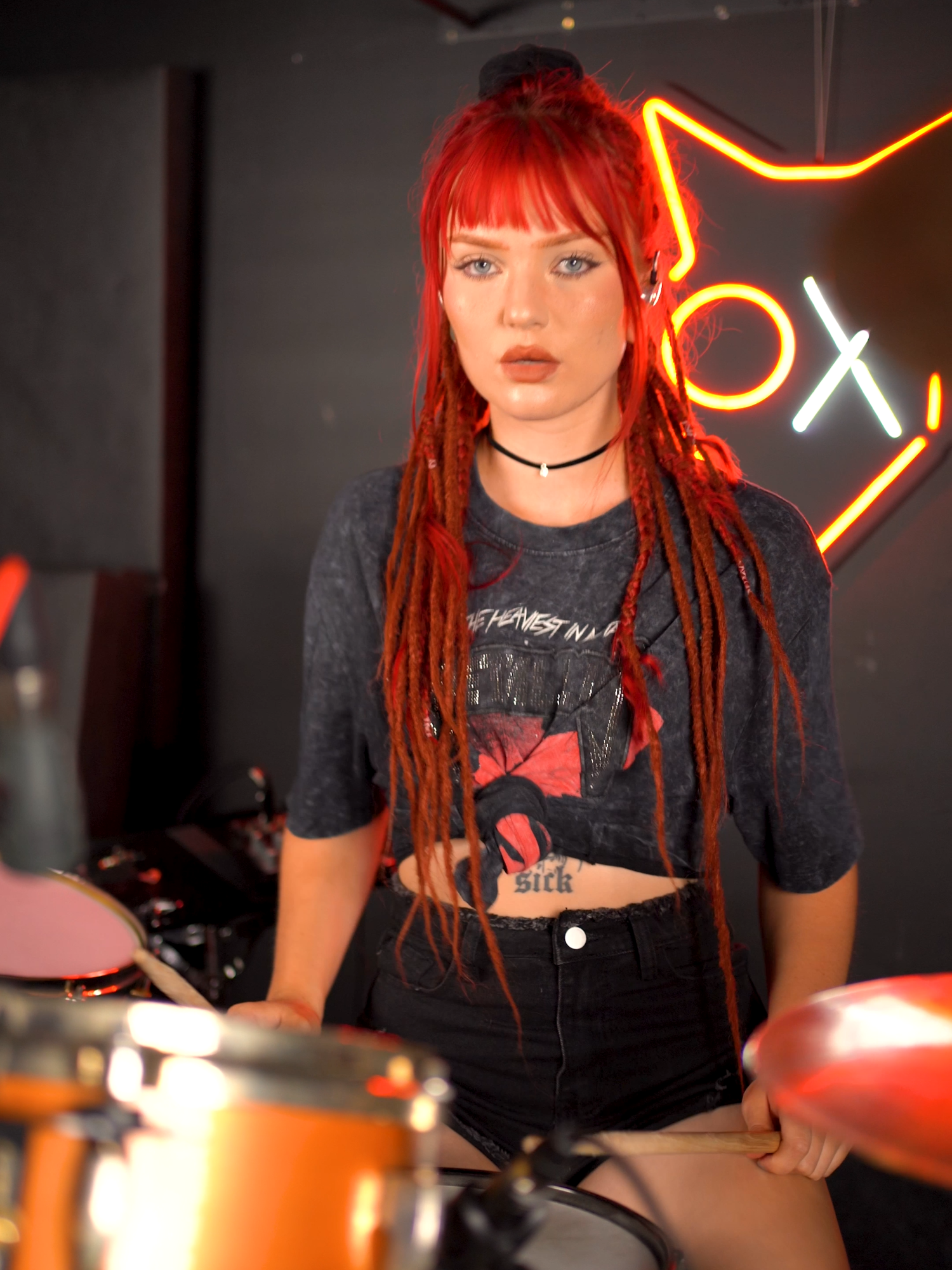 Best moment of Unforgiven ⬆ #unforgiven #heavymetal #drumcover #metalmusic #drummergirl #femaledrummer #drums #bateria
