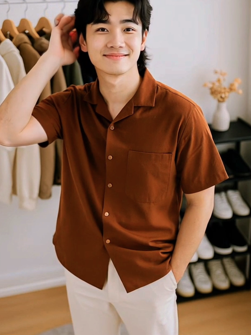Rekomendasi Kemeja lengan pendek pria, bahan enak dan nyaman, cocok ni untuk outfit kerja maupun ke acara fornal, buruan cek keranjang kuning sekarang mumpung harga masih promo🏷 #kemeja #kemejalenganpendek #kemejalinen #kemejapolos #outfitinspiration 