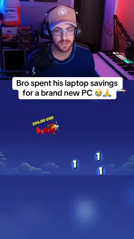 Bro spent his laptop savings for a brand new PC 😭 #fyp #streaming #streamer 