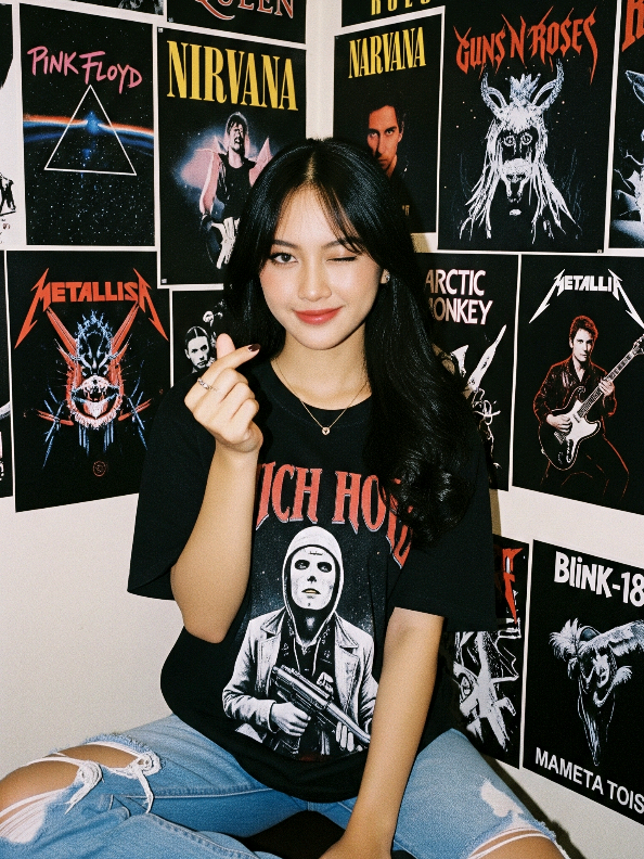 Classic Rock Mood Bajunya keras, senyumnya lembut 🤘✨ #chatgpt #fyp #edit #trending #viral 