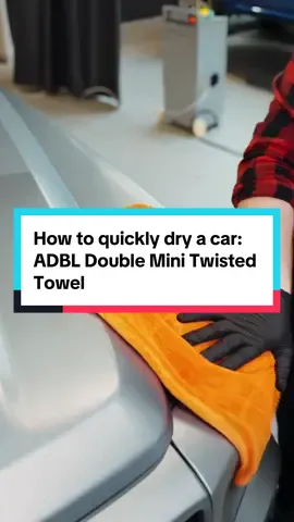Maximum absorbency and paint safety – that's the secret of the ADBL Double Mini Twisted Towel. 👈🏻 Thanks to its innovative twisted fiber structure and high gsm (1400 gsm), you can dry your car without streaks or scratches, collecting significantly more water than a regular microfiber towel. The double-sided design means practicality and versatility in one. Perfect drying has never been so simple! __________ ADBL - look for it in the best detailing stores 🔍 #ADBL #detailing #microfiber #cartok 