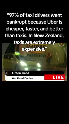 “97% of taxi drivers went bankrupt because Uber is cheaper, faster, and better than taxis. In New Zealand, taxis are extremely expensive.” #NZ   