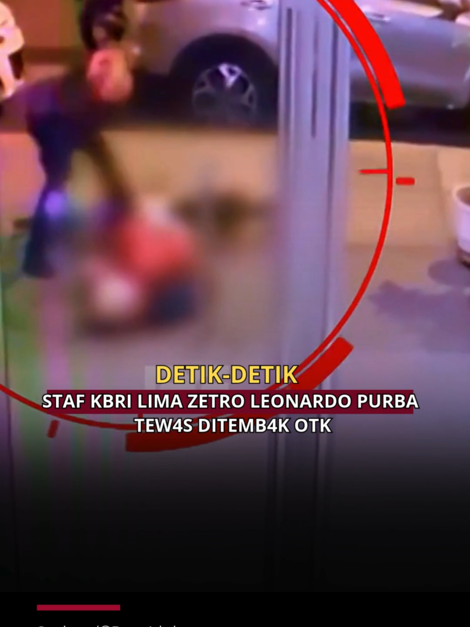 Staf KBRI di Lima, Zetro Leonardo Purba, tew4s ditembak orang tak dikenal pada Senin malam (1/9). 📹 Rekaman CCTV memperlihatkan detik-detik tragis ketika Zetro ditembak tiga kali tak jauh dari tempat tinggalnya di kawasan Lince, Lima. 👉 Polisi Peru tengah menyelidiki kasus ini, sementara KBRI sudah berkoordinasi dengan Kementerian Luar Negeri Peru. 🙏 Doa terbaik untuk almarhum. Semoga kasus ini segera terungkap. -muti #breakingnews #terkini #ZetroLeonardoPurba#Peru #KBRI #indonesia🇮🇩 #BreakingNews #detikdetik  #cctv  #viral