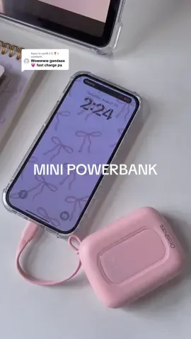 Replying to @zyb에 rl 전 🌷 #minipowerbank #minipowerbank10000mah #minipowerbankfastcharging #fastchargingpowerbank #orasharepowerbank 