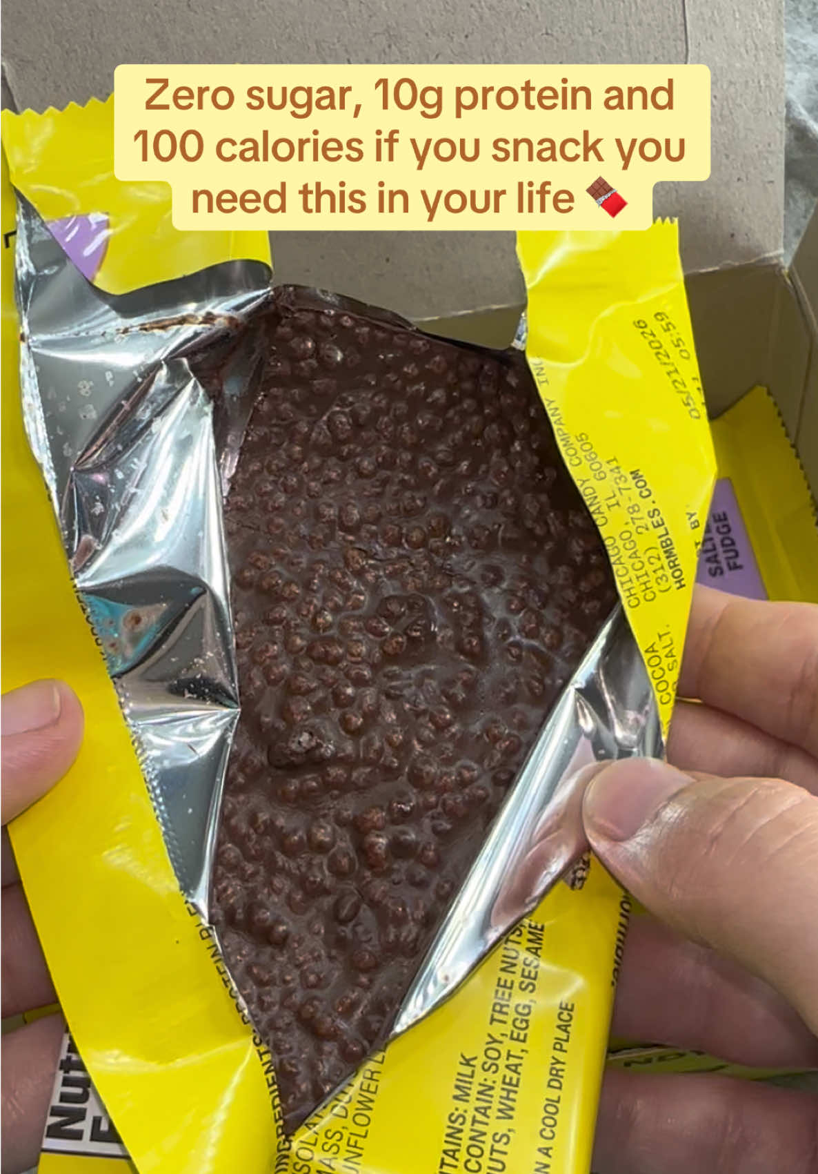 A protein bar that tastes like candy 🍫🔥🔥 these sold out for a reason #tiktokmademebuyit #proteinsnack #snacktik #healthysnacks #chocolatebar 