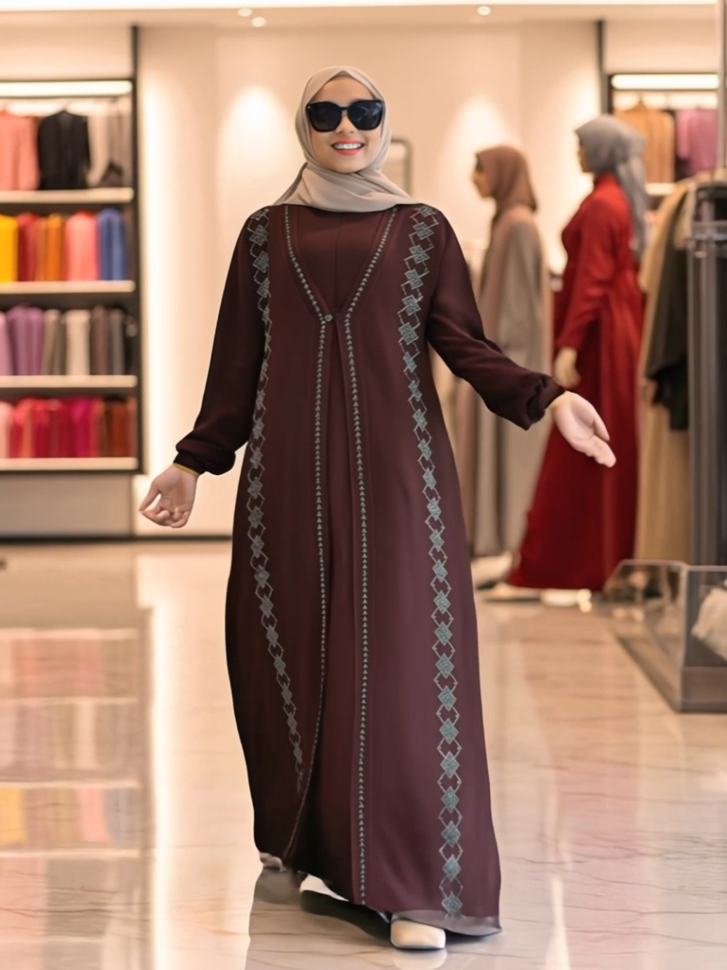 Gamis Lebaran, NAZWA Dress #gamis #dress #abaya #gamissyari 