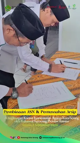Pembinaan ASN & Pemusnahan Arsip di Lingkungan Kantor Kementerian Agama Kota Serang Oleh Kakanwil Kemenag Provinsi Banten. . . #kemenagri  #kemenagserang  #kemenagserangkeren  #kemenagkanwilbanten  #humaskemenagkotaserang                                    ------------------------------------------------------------------ Kantor Kementerian Agama Kota Serang -----------------------------------------------------------------