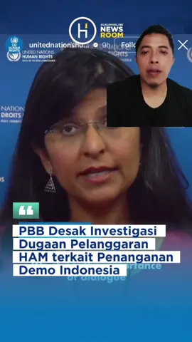 PBB DESAK INVESTIGASI dugaan pelanggaran HAM Terkaut penanganan Demo Indonesia 😱 #viraltiktok  #fyppppppppppppppppppppppp  #beritaviral  #pbb  #ham 