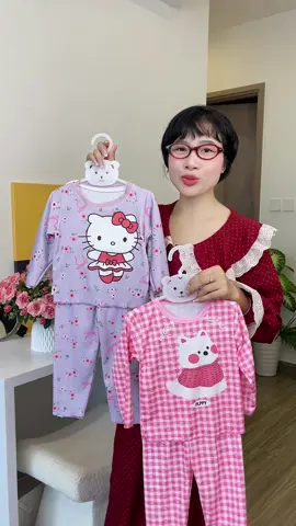 Bộ mặc nhà cho bé xinh quá mẹ ơi😍 #bomacnhabegai #bomacnhachobe #setbobegai #setbegai  #shopmemoon 