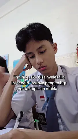 lelah sendiri #lelah #sendiri #sekolah 
