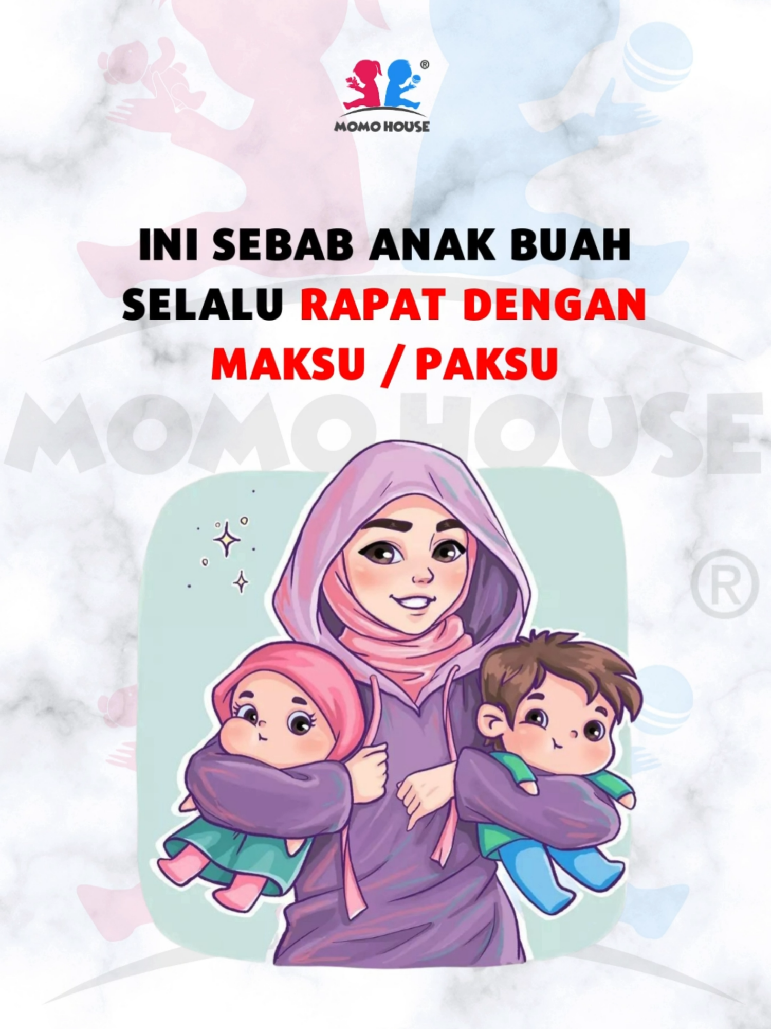 Jadi bukan semata-mata sebab belum kahwin, tapi lebih kepada sifat, gaya layan, dan masa yang Mak Su beri. Itu yang buat anak buah cepat “melekat”. #momohouse #babyinfo #maksu