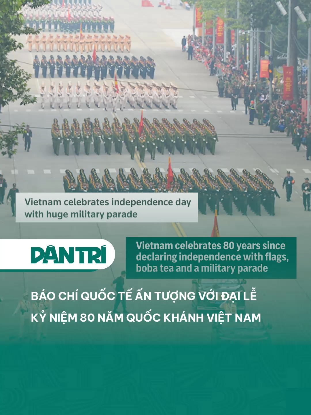 Báo chí quốc tế ấn tượng với Đại lễ kỷ niệm 80 năm Quốc khánh Việt Nam #dantrinews #xuhuong #TetDocLap #RangRoVietNam #ProudVietNam