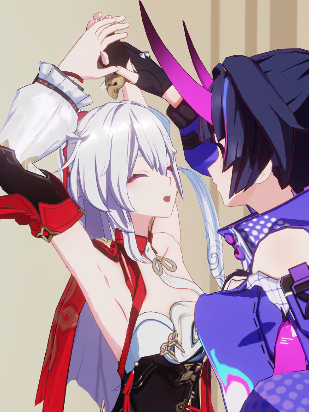 Vợ chồng nhà này cute thía :3 #Kiana #Mei #honkai #impact #3rd
