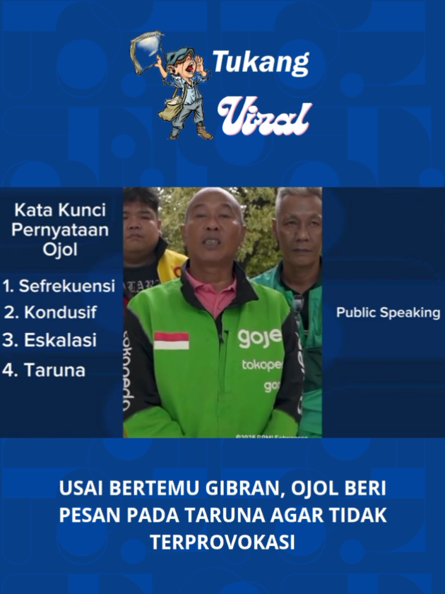 serba serbi pertemuan Gibran dengan ojol. usai pertemuan, Salah satu perwakilan ojol sempat membuat pernyataan dengan memilih Diksi Taruna. oh My God.. #taruna  #Gibran #gibranojol  #viral 