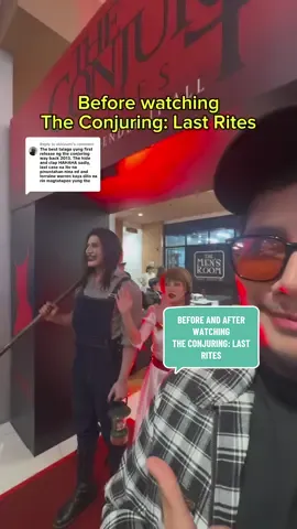 Replying to @akkizumi Me before and after watching The Conjuring Last Rites. Last na ba talaga to? #MovieReview soon.  #theconjuring #theconjuringlastrites #horrormovie #movierecommendation 