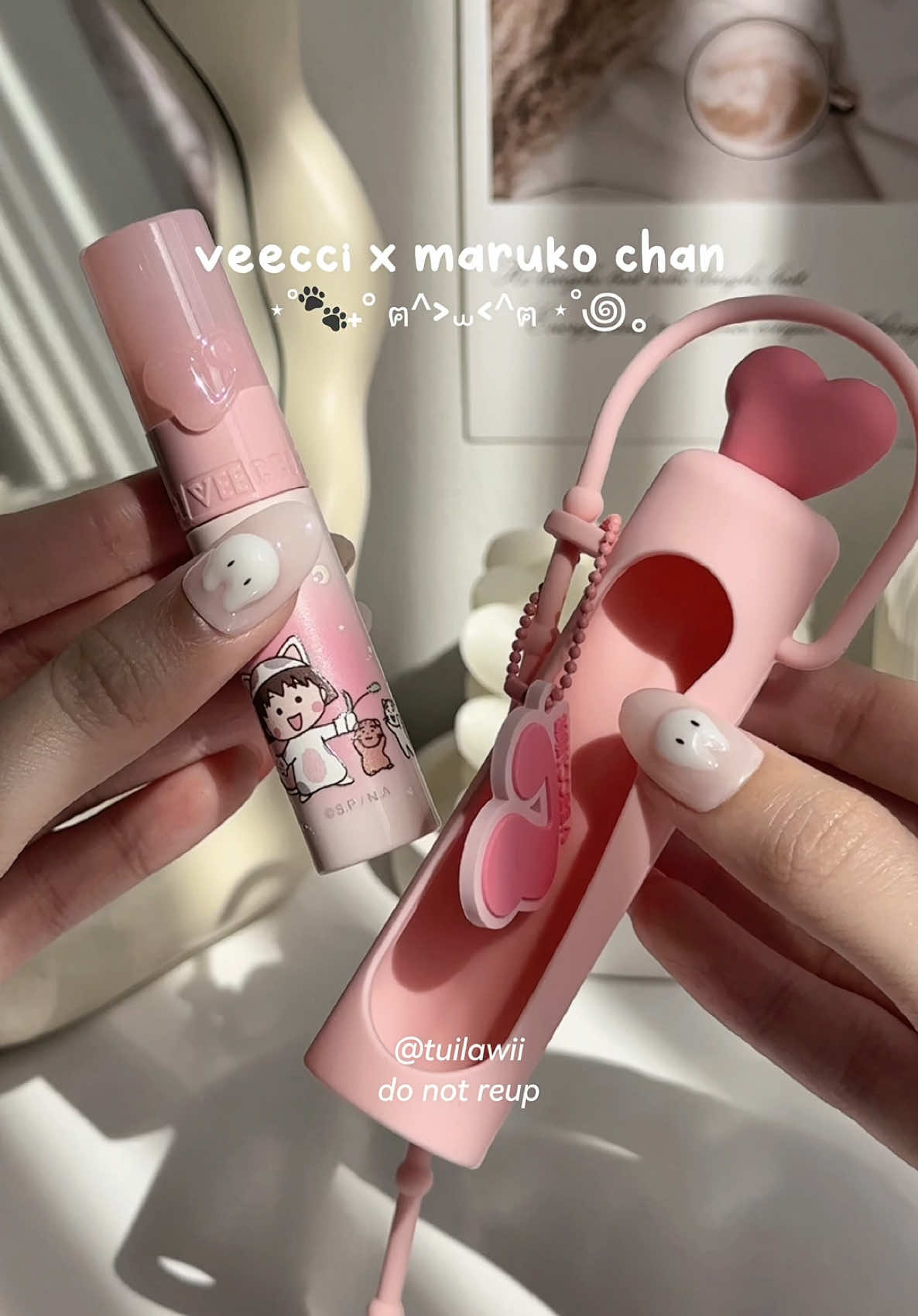 dạo này toàn kím được đồ cute thíaaa #veecci #veeccixchibimarukochan #maruko #makeup #tuilawii 