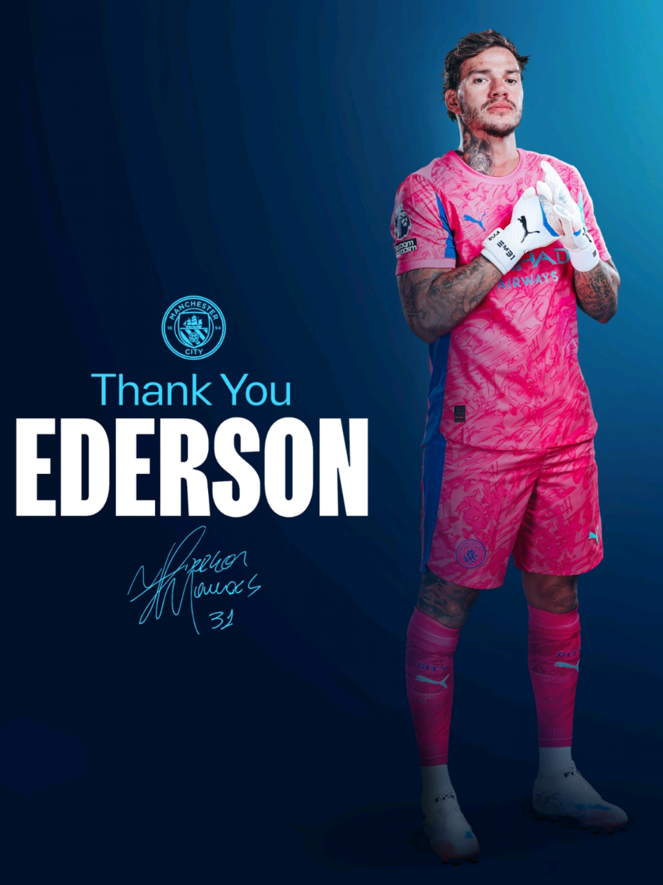 Terima kasih atas segalanya Ederson Moraes 🩵✨. Ada rasa ngga rela, sedih, tapi ya gimana yaa, semua harus berjalan dan berproses. Ada yang datang dan ada yang pergi. Makasi sudah mau jatuh bangun bareng Manchester City mas Eddie. Sukses di klub barumu yaa 🥺🫶🏻 #edersonmoraes #mancity #thecityzens #ederson #leave 