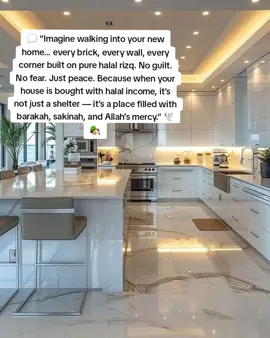 Imagine stepping into a home where every brick, every wall, every piece of furniture was earned with pure halal rizq. A home where your heart feels light because there’s no guilt, no fear, only peace. That’s the difference between just owning a house… and having a home filled with barakah, sakinah, and Allah’s mercy. 🏡✨ Too many people chase wealth the wrong way, only to realize later that what’s built on shaky foundations can never bring true happiness. But when you earn halal, even if it comes slowly, Allah places blessing in it. That blessing transforms your earnings into something far more powerful — it feeds your family with purity, it clothes them with dignity, and yes, it can one day put a roof over your head that’s built on nothing but honesty and faith. 🌿 Don’t just dream of a house. Dream of a home where your children grow up in an environment of peace, love, and barakah. And it all begins with one step: choosing halal income. ✨ If you’re ready to start your journey towards a halal income that carries barakah into every corner of your life — start today. #HalalIncome   #workfromhome #MuslimMotivation #digitalmarketing  #Halal 