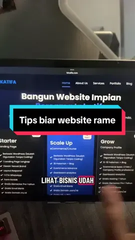 Satu tips simple biar website kamu rame #freelance #dapetuang #websitejualan #freelance #jualanonline 