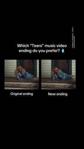 Sabrina changed the ending 👀 @Sabrina Carpenter has changed the ending of her “Tears” music video on YouTube. Now, instead of being impaled with a high heel, her boyfriend gets crushed by a tree… Whatever floats your boat, queen! I think I prefer the original ending myself 👠💥 Why do you think she’s done this? 👁️ #sabrinacarpenter #tears #musicvideo #mansbestfriend #popmusic 